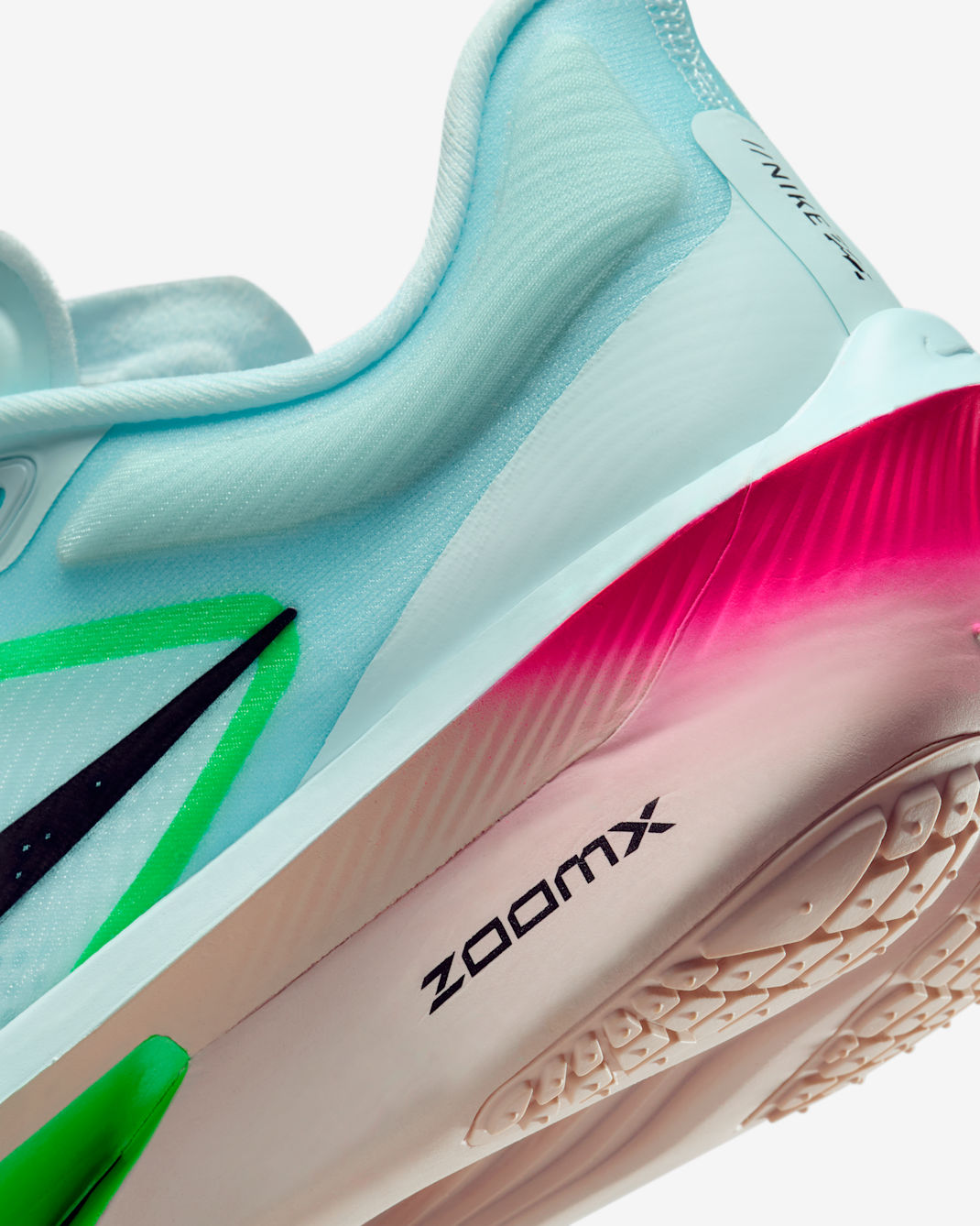 Nike Zoom Fly 6 - Glacier Ice/Hyper Pink/Green Shock/Black - Image 12