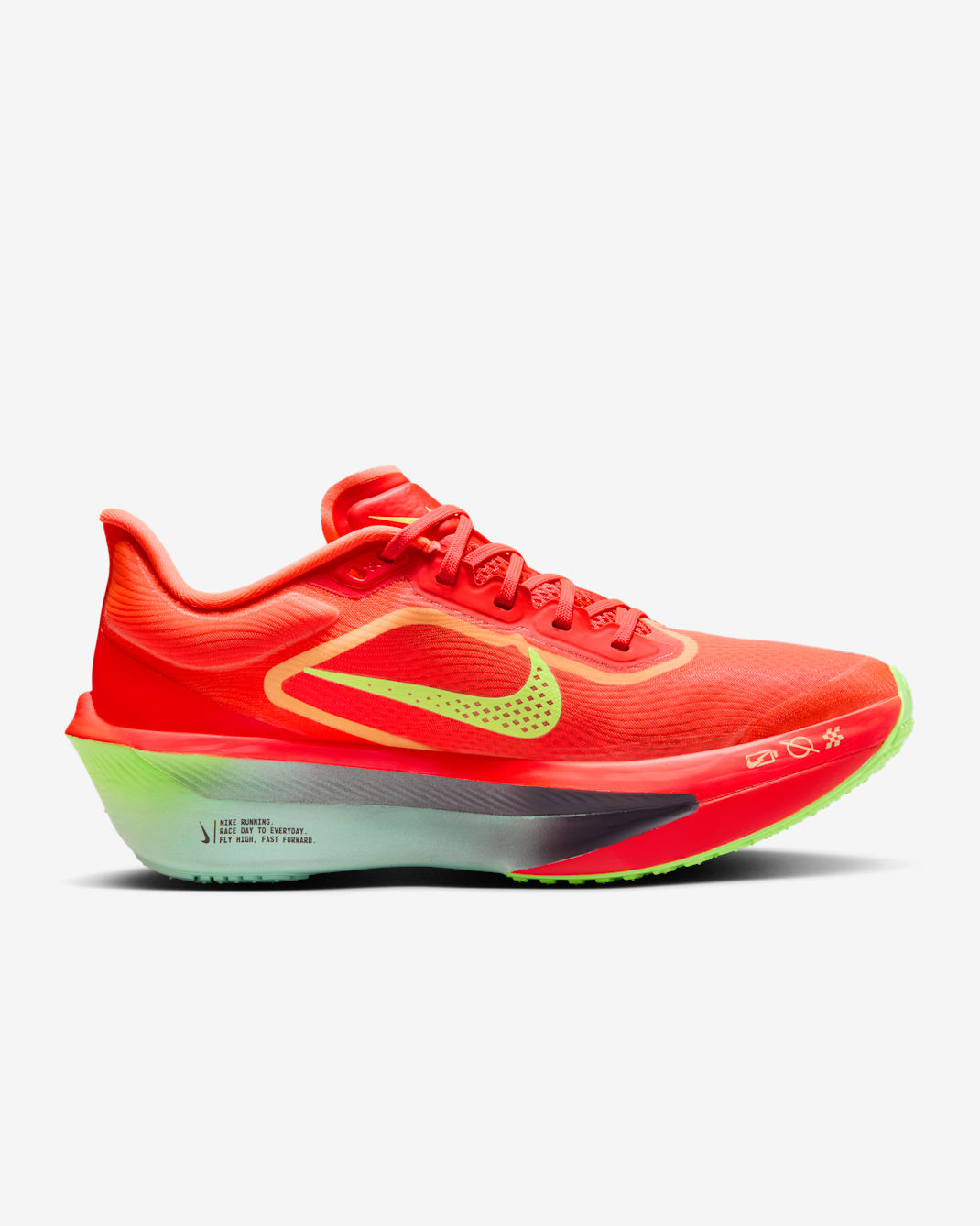 Nike Zoom Fly 6 - Bright Crimson/Lime Blast/Mint Foam/Cave Purple - Image 01