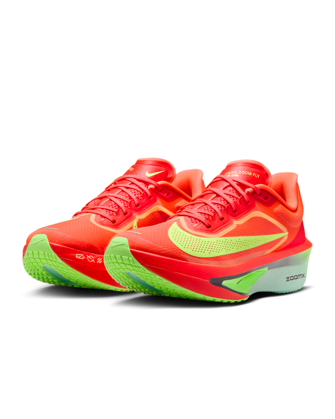 Nike Zoom Fly 6 - Bright Crimson/Lime Blast/Mint Foam/Cave Purple - Image 03