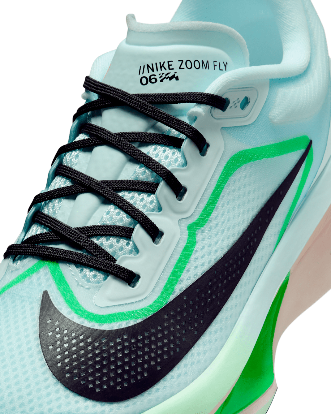 Nike Zoom Fly 6 - Glacier Ice/Hyper Pink/Green Shock/Black - Image 11