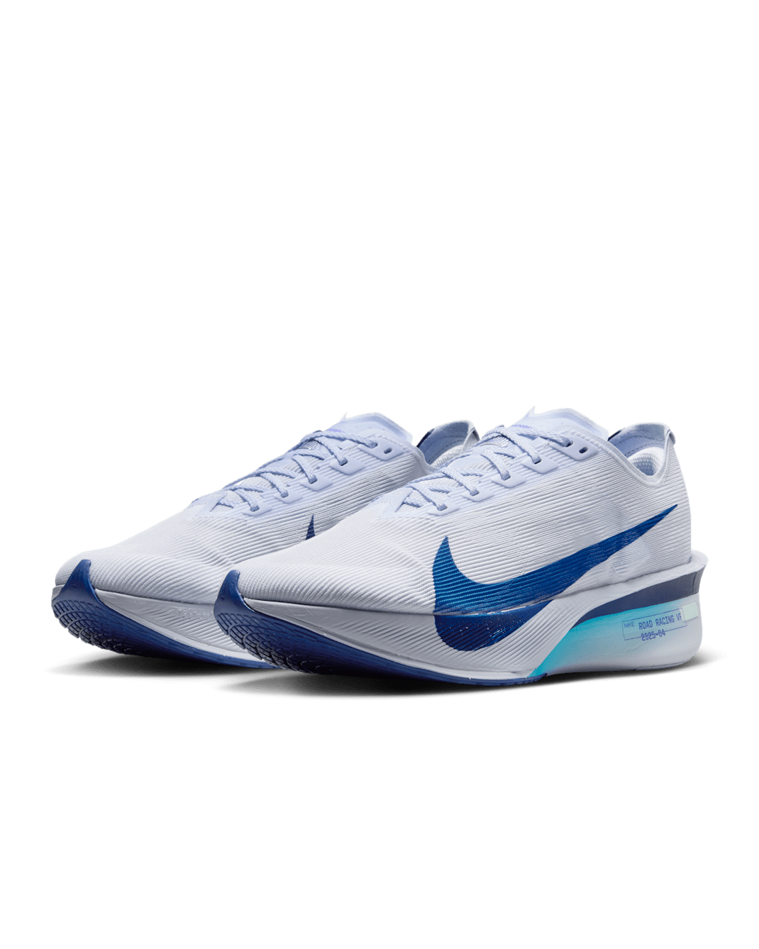 Nike Vaporfly 4 Road Racing Shoes - Ghost/Persian Violet/Football Grey/Blue Void - 3