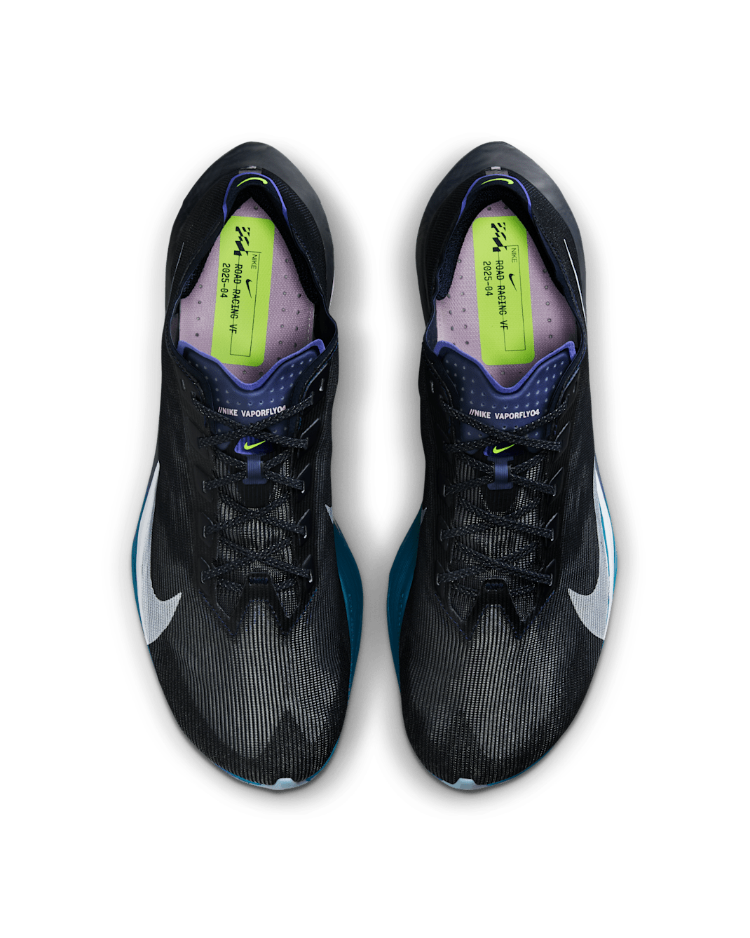 Nike Vaporfly 4 Road Racing Shoes - Obsidian/Persian Violet/Green Abyss/White - 2