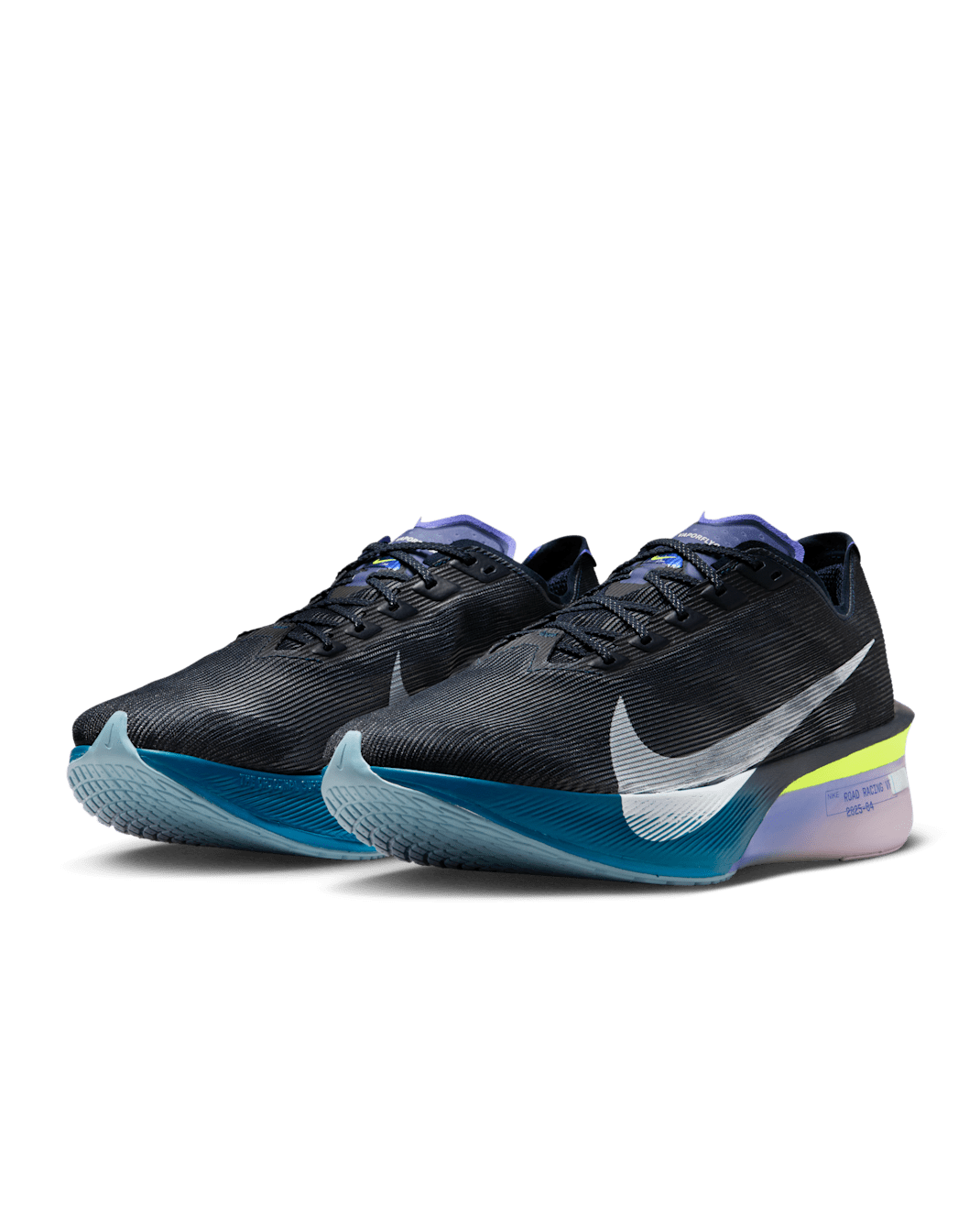 Nike Vaporfly 4 Road Racing Shoes - Obsidian/Persian Violet/Green Abyss/White - 3