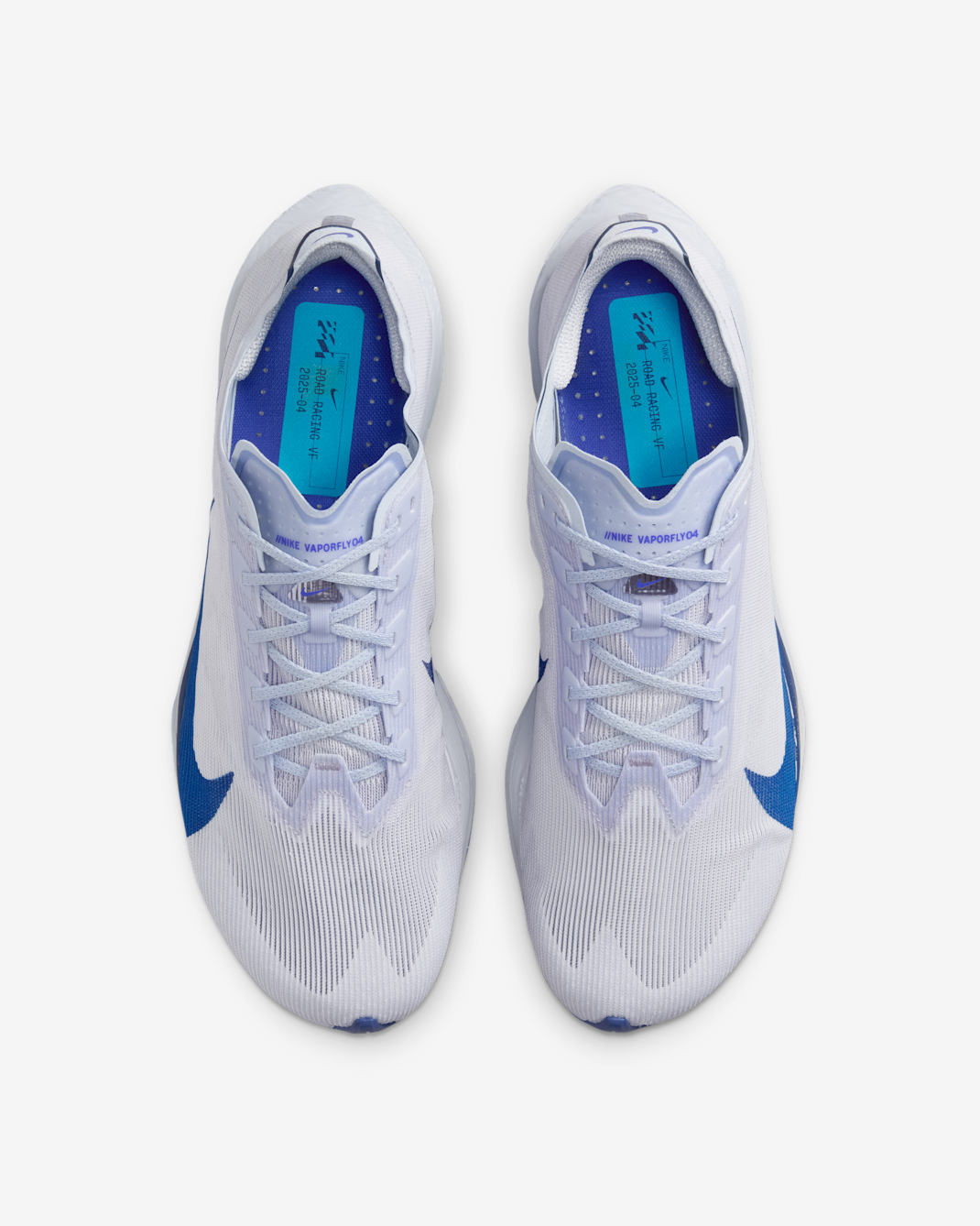 Nike Vaporfly 4 Road Racing Shoes - Ghost/Persian Violet/Football Grey/Blue Void - 2