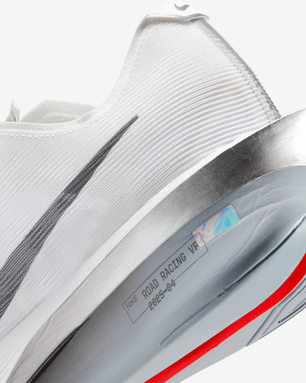 Nike Vaporfly 4 Road Racing Shoes - White/Obsidian Mist/Pure Platinum/Gridiron - 6