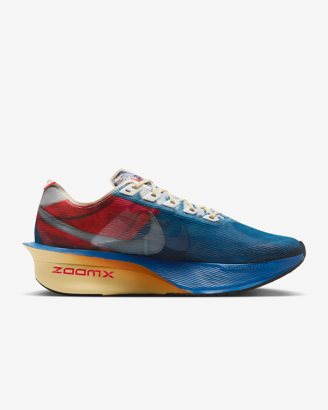 Nike Vaporfly 4 Road Racing Shoes - Multi-Colour/Mountain Blue/Fire Red/Clear - 1