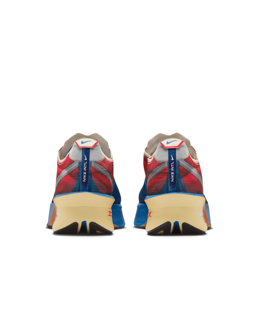 Nike Vaporfly 4 Road Racing Shoes - Multi-Colour/Mountain Blue/Fire Red/Clear - 4