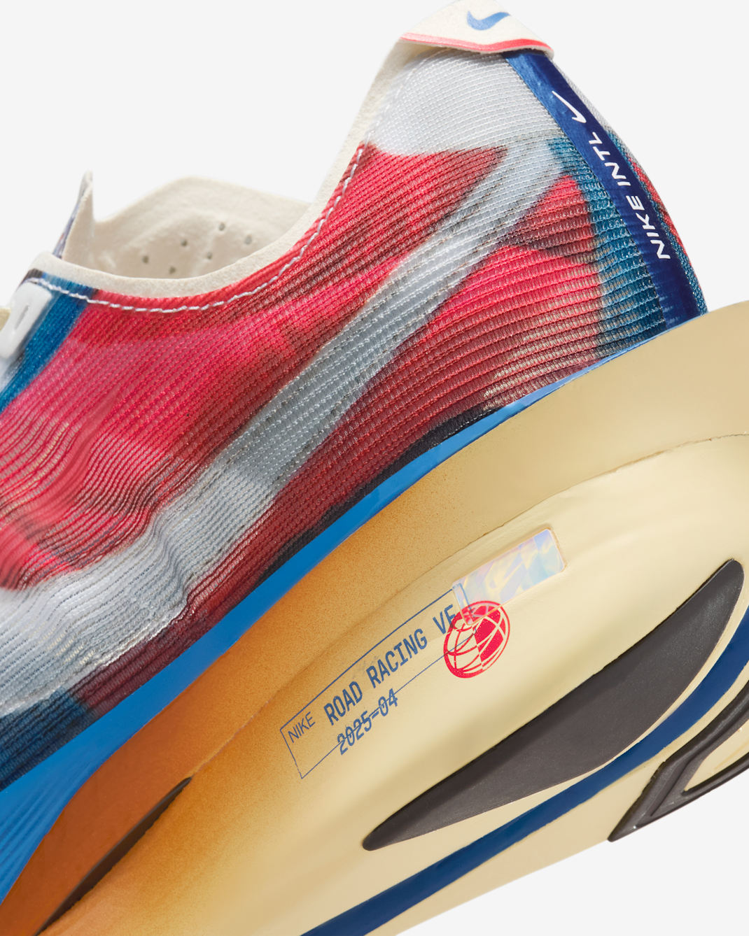 Nike Vaporfly 4 Road Racing Shoes - Multi-Colour/Mountain Blue/Fire Red/Clear - 6