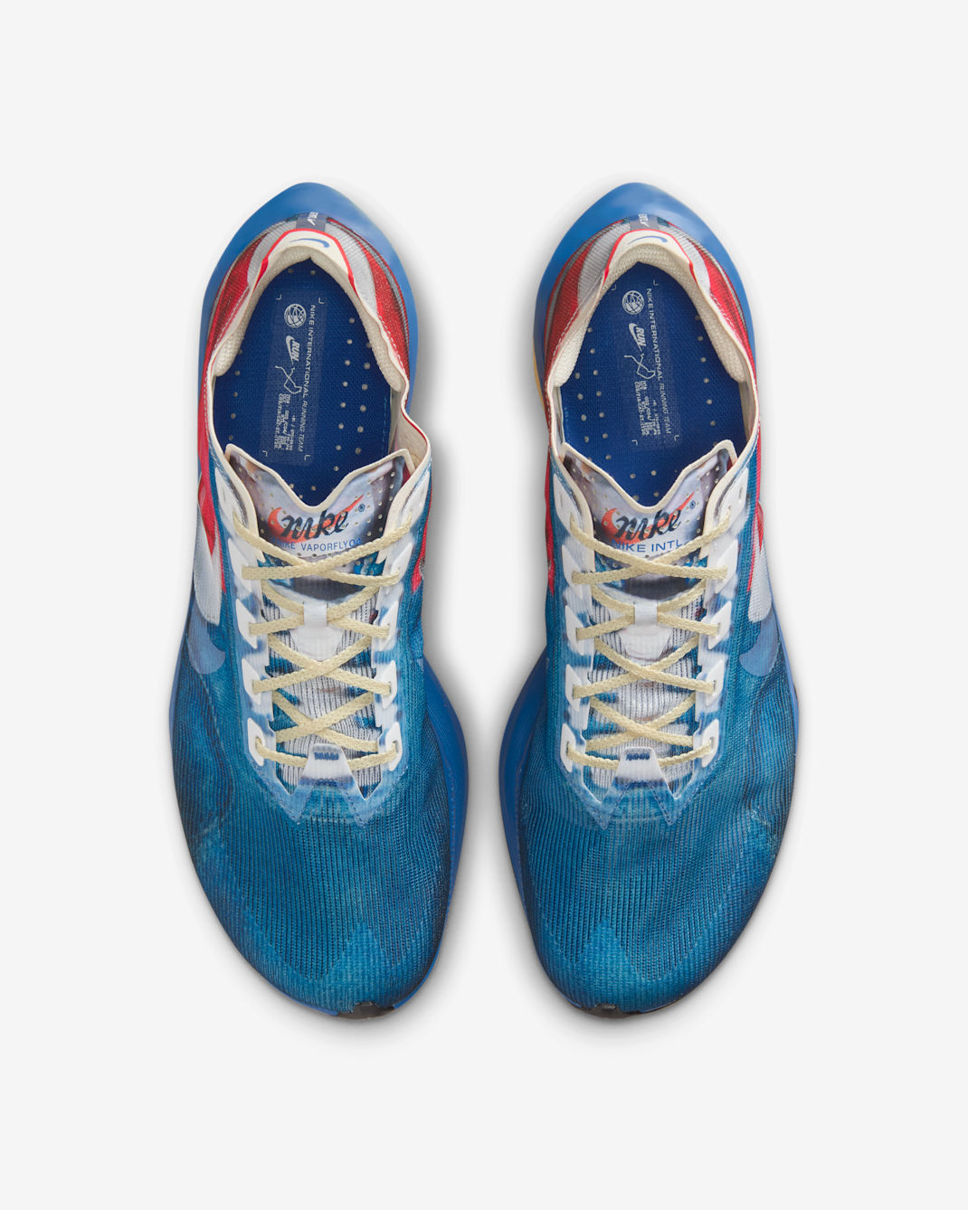Nike Vaporfly 4 Road Racing Shoes - Multi-Colour/Mountain Blue/Fire Red/Clear - 2