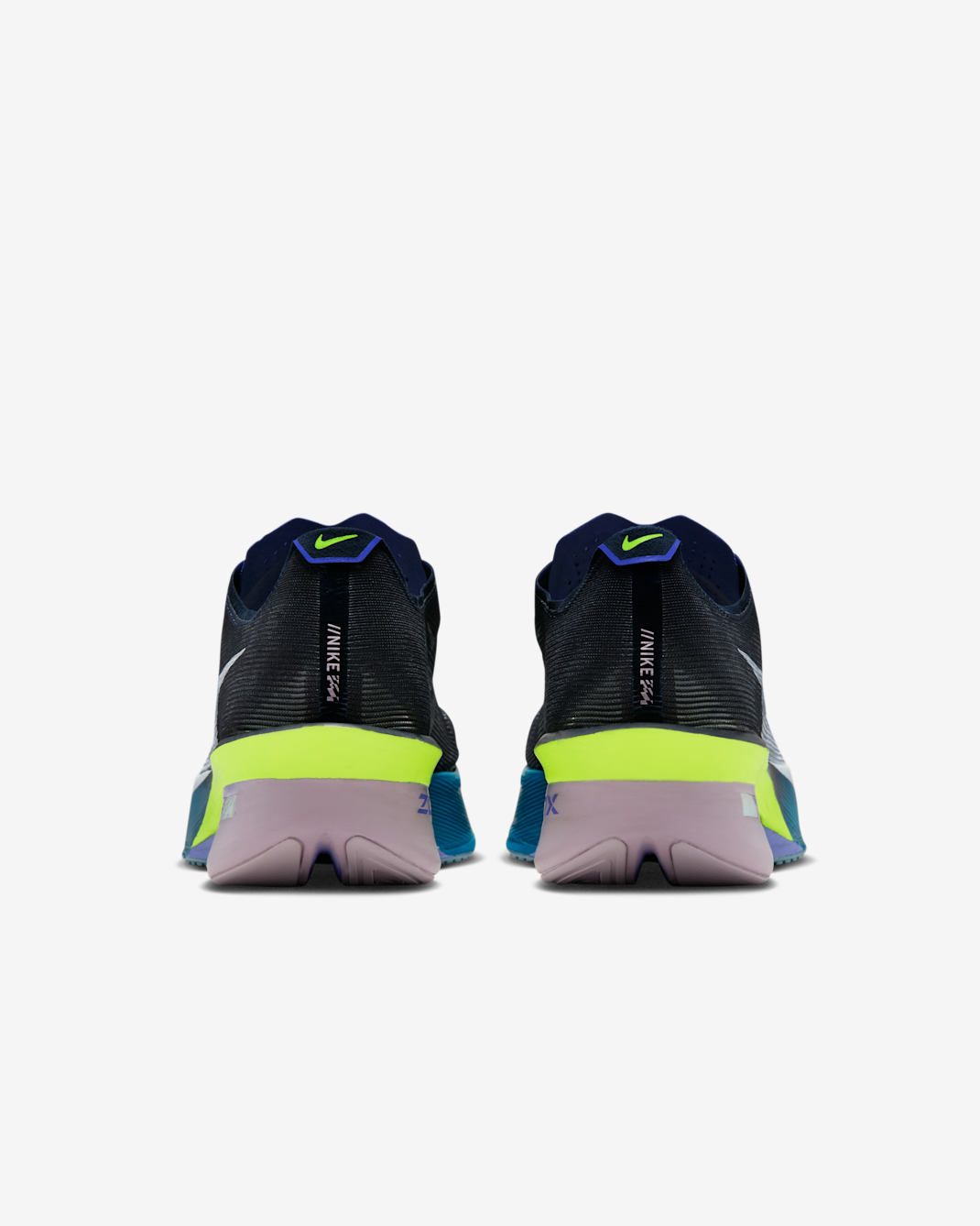 Nike Vaporfly 4 Road Racing Shoes - Obsidian/Persian Violet/Green Abyss/White - 4