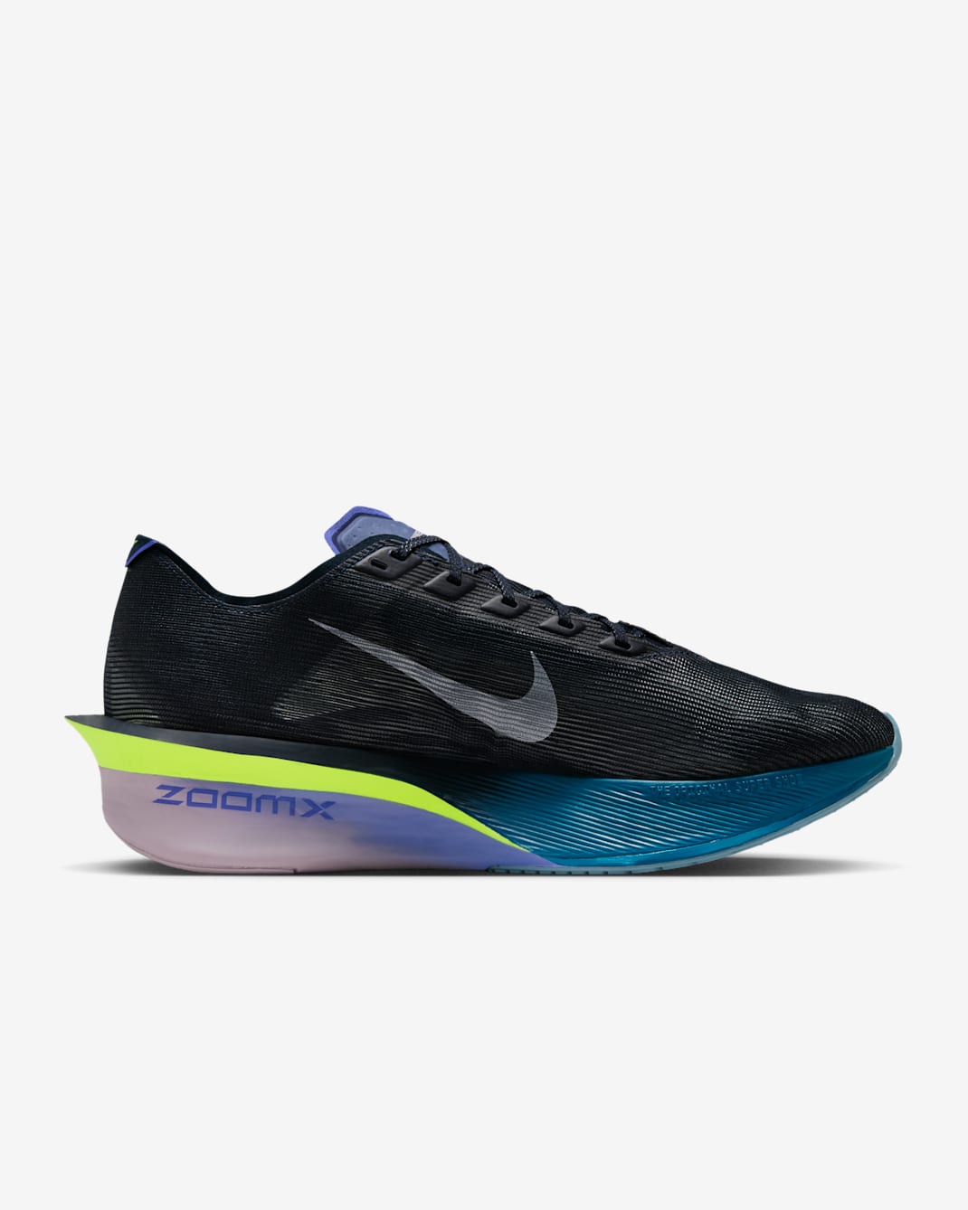 Nike Vaporfly 4 Road Racing Shoes - Obsidian/Persian Violet/Green Abyss/White - 1