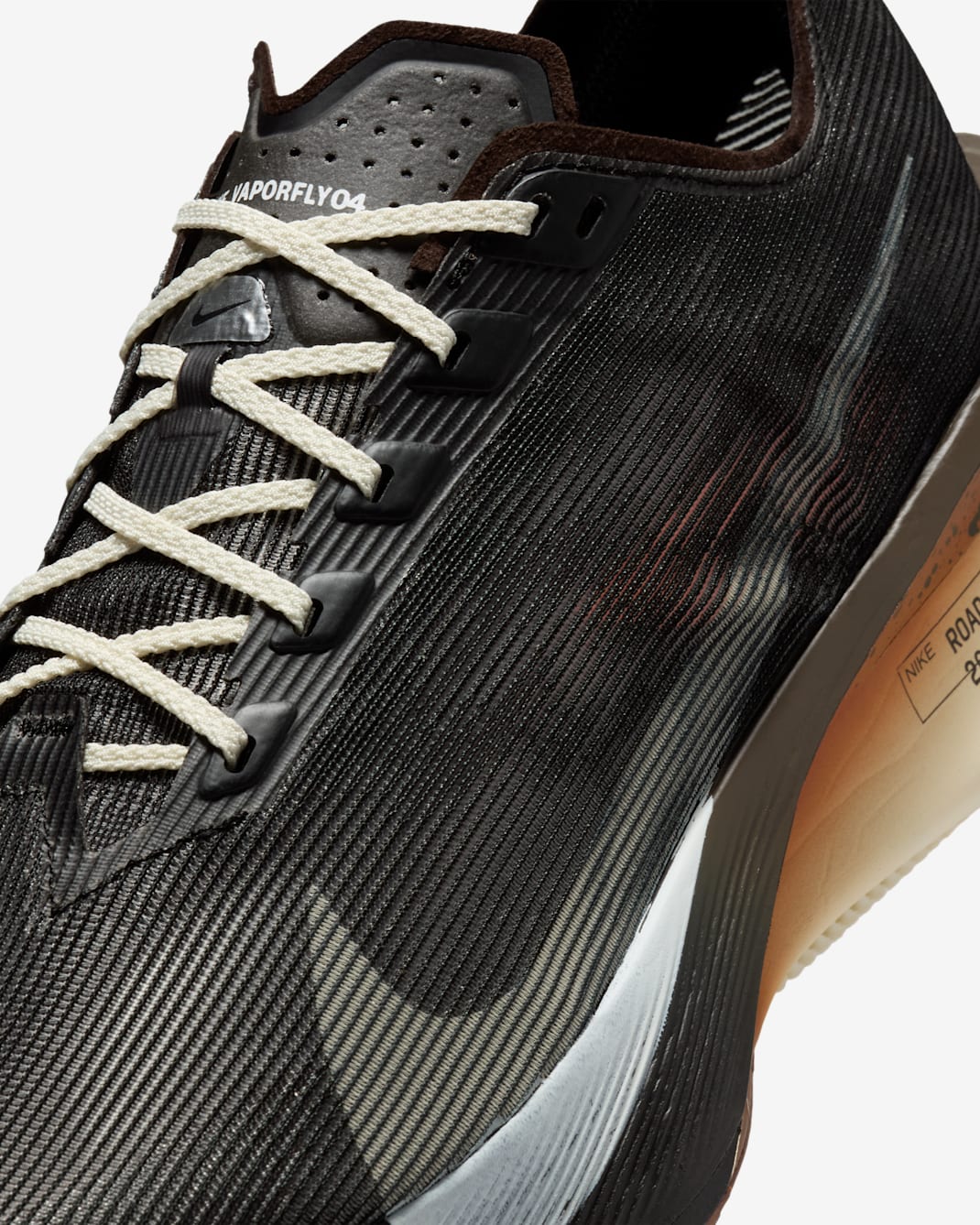 Nike Vaporfly 4 Road Racing Shoes - Velvet Brown/Black/Desert Ochre/Soft Pearl - 5