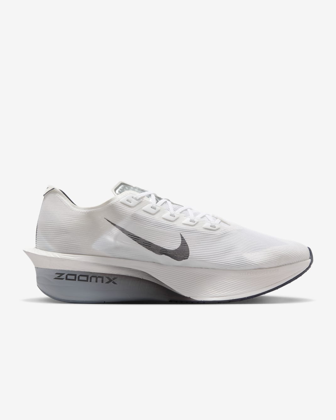 Nike Vaporfly 4 Road Racing Shoes - White/Obsidian Mist/Pure Platinum/Gridiron - 1
