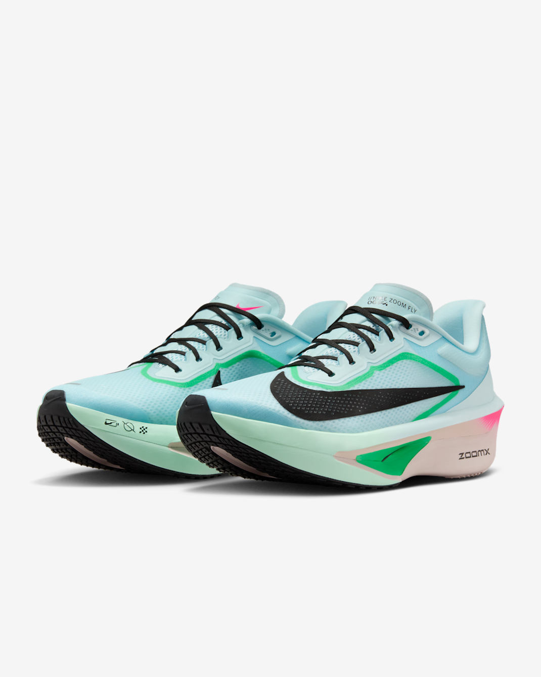 Nike Zoom Fly 6 - Ice/Hyper Pink/Green Shock/Black - Image 27