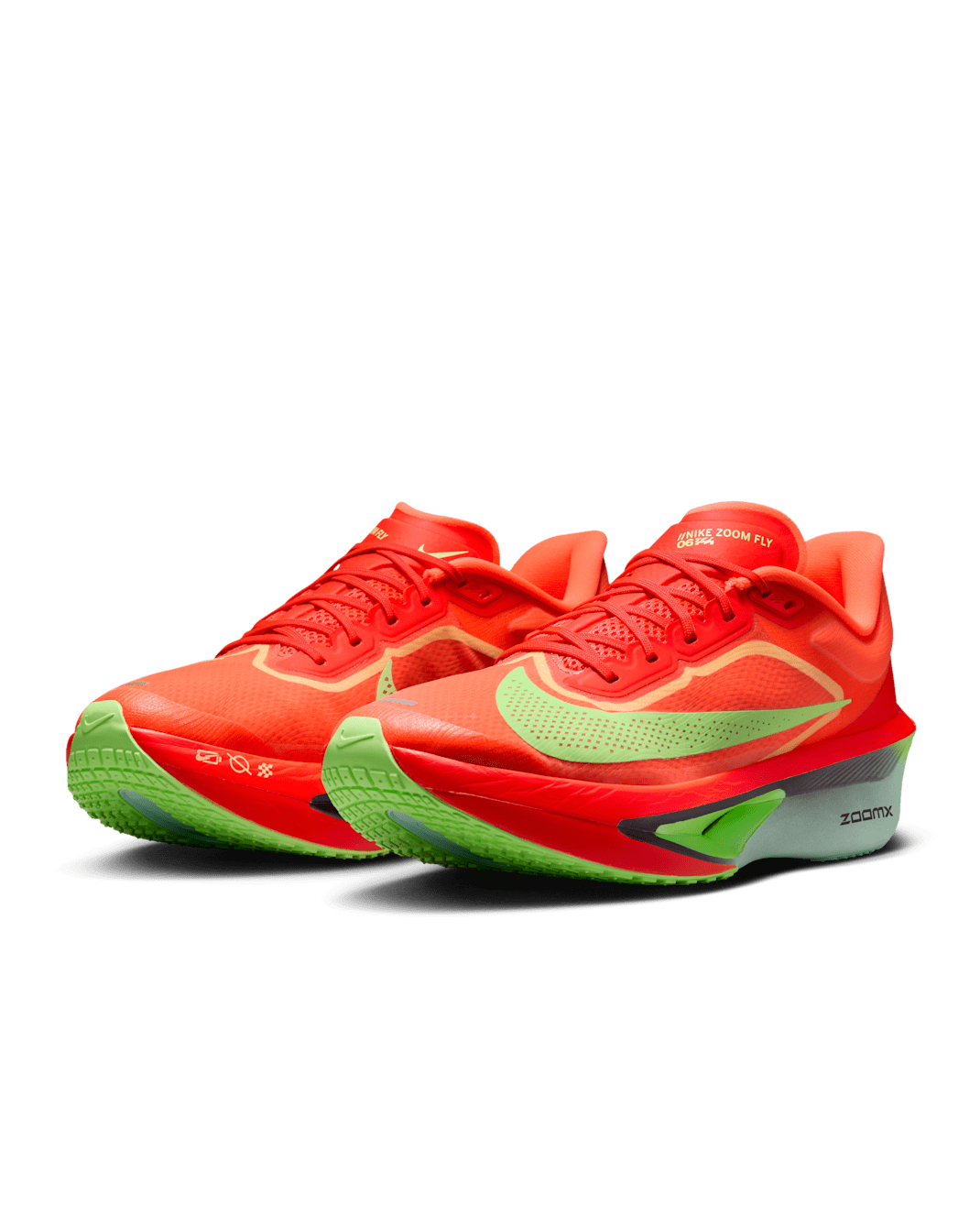 Nike Zoom Fly 6 - Bright Crimson/Lime Blast/Mint Foam/Cave Purple - Image 03