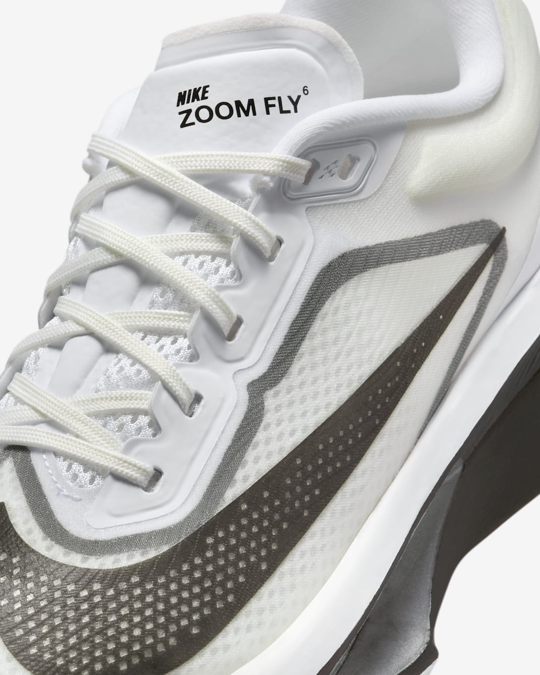 Nike Zoom Fly 6 - White/Smoke Grey/Metallic Silver/Black - Image 41