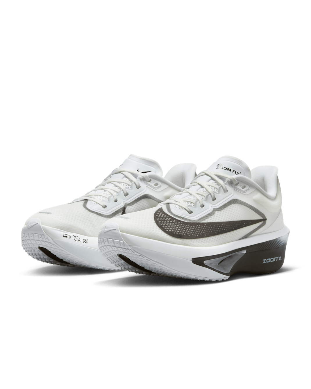 Nike Zoom Fly 6 - White/Smoke Grey/Metallic Silver/Black - Image 39