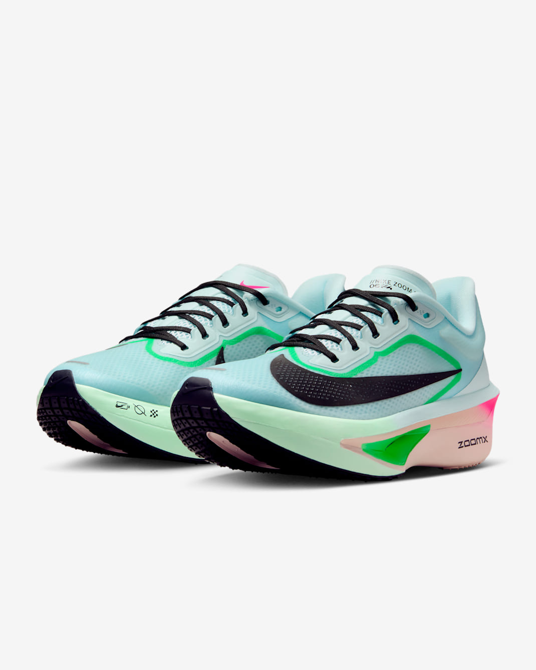 Nike Zoom Fly 6 - Glacier Ice/Hyper Pink/Green Shock/Black - Image 09
